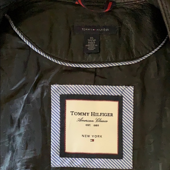 Tommy Hilfiger 100% genuine leather jacket size XS - Picture 7 of 8